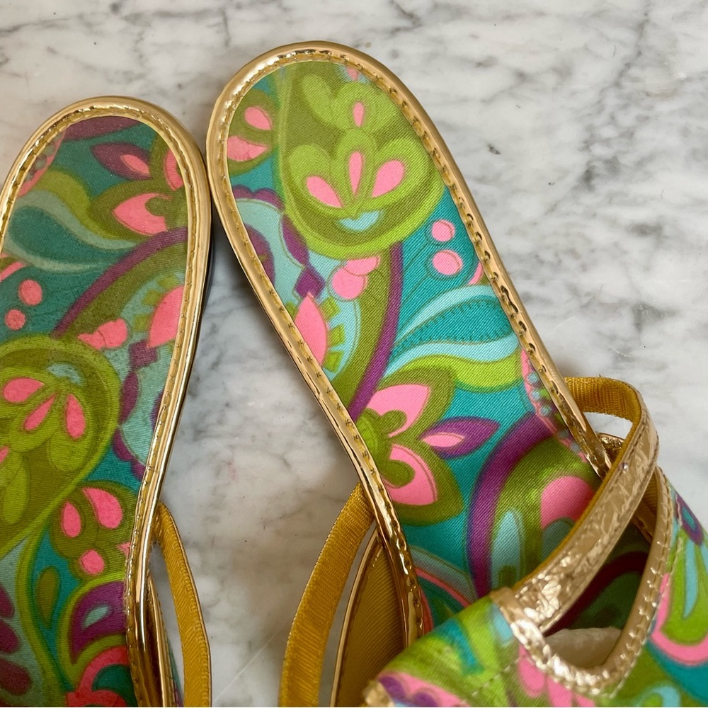 SOLD :: Vintage 60s Sandal Slides - Picture 4 of 10
